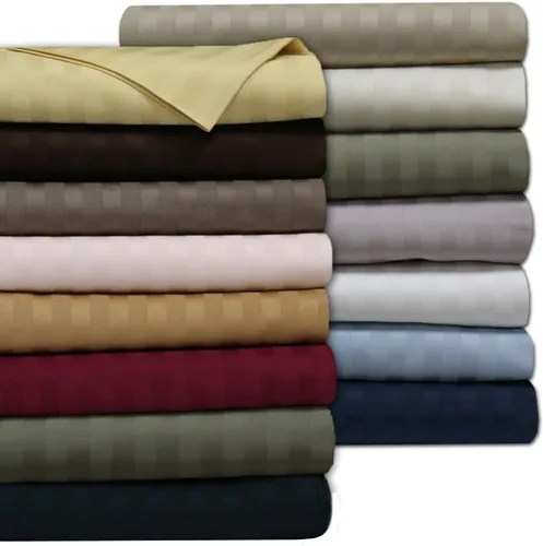 Vista 4 de Royal Tradition Damask - Juego de sábanas de mezcla de algodón de 650 hilos para camas ajustables (beige) resistentes a las arrugas