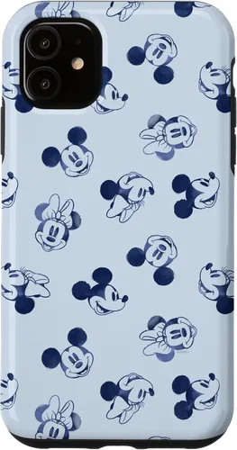 Vista 8 de Funda retro para iPhone 16 Disney Minnie y Mickey Mouse Icon Faces Vintage Art Retro