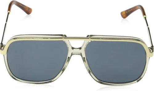 Vista 2 de Gucci GG0200S 004 - Gafas de sol cuadradas Pilot con lodo transparenteEndura Gold GG0200S