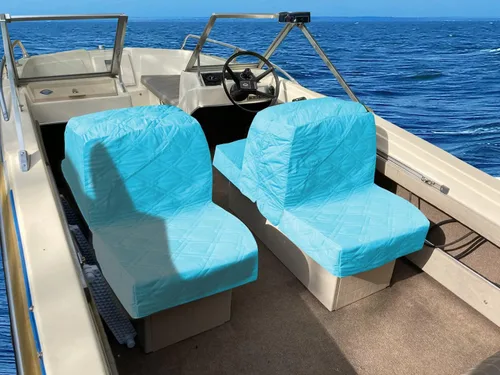 Vista 7 de Blue Wave - Fundas de asiento trasero con espalda - Juego de 2 asientos grises de repuesto, microfibra suave, 100% impermeable