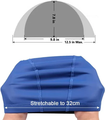 Vista 7 de Gorra de natación de tela impermeable de poliuretano para hombre y mujer, 5
