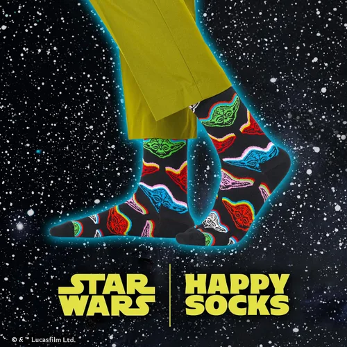 Vista 5 de Happy Socks Star Wars Limited Edition Crew Socks, Gift Boxes for Men and Women - made with Sustainable Cotton