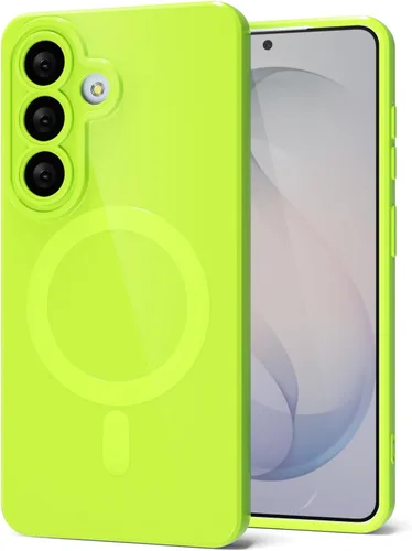 Vista 81 de Svanove Funda magnética de silicona para Samsung Galaxy S22, compatible con Magsafe, bonita funda para mujer, goma de gelatina brillante delgada