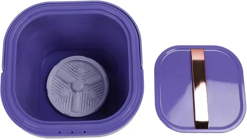 Vista 6 de Lavadora portátil de 23 litros, lavadora plegable recargable con secadora giratoria, mini lavadora para ropa interior, pequeñas delicadas, adecuada