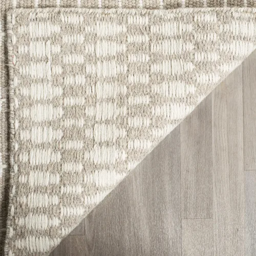 Vista 3 de SAFAVIEH Oasis Collection - Alfombra de área de 6 x 9 pies, beige y marfil, hecha a mano, lana de tejido plano, ideal para zonas de alto tráfico