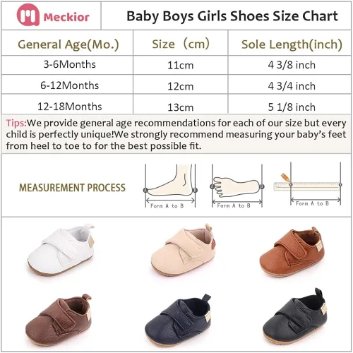 Vista 6 de Meckior Mocasines clásicos de piel sintética para niños y niñas zapatos de vestir Oxford para niños y niñas zapatos de vestir planos para caminar