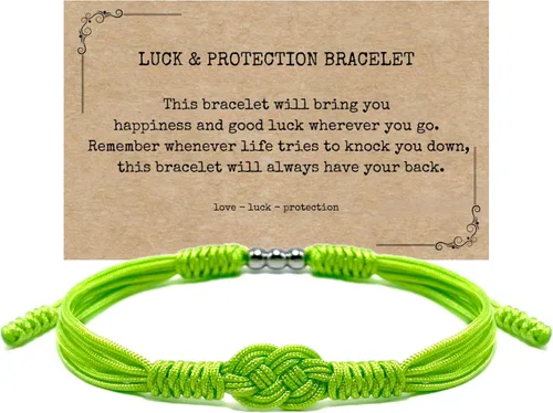 Vista 13 de Pulsera de protección infinita, pulsera tibetana Forever Lucky and Safe de varios colores, pulsera de cuerda de surfista para hombres, mujeres