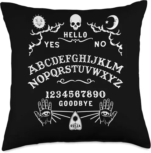 Vista 5 de Wiccan Witchcraft Occult Gothic Throw Pillows Witchcraft Ouija - Almohada de mesa oculta, 16.0 x 16.0 in, multicolor