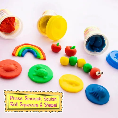 Vista 5 de BAZIC Products Arcilla para modelar 4 colores, colores surtidos, masa, manualidades, regalo no tóxico para artistas (paquete de 8 onzas), 36 paquetes