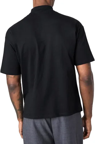 Vista 3 de KINGBEGA Camiseta básica ligera de manga larga para hombre, ajuste regular, cuello alto falso