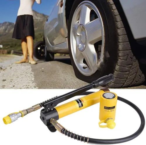 Vista 5 de 10T Hydraulic Jack Manual Hydraulic Pump Set, Heavy Duty Steel Lifting Tool for Car Construction and Repair Work
