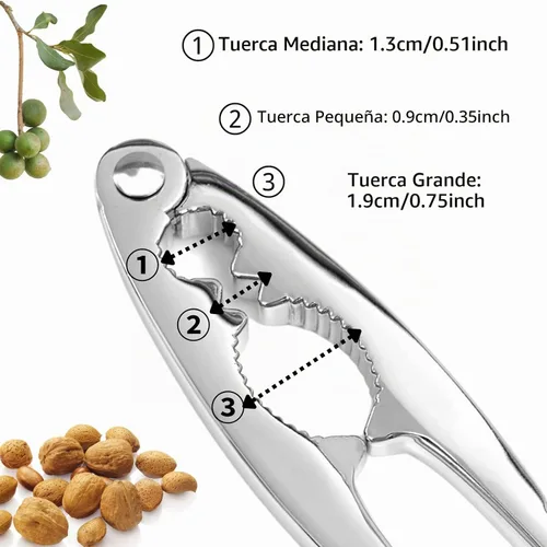 Vista 3 de Galletas de nueces para todas las nueces, cascanueces, juego de herramientas de mariscos, herramienta de langosta y cangrejo, galleta de nuez 1pcs