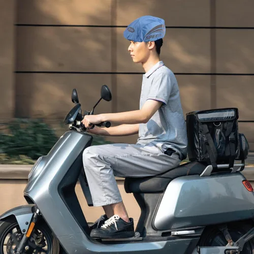 Vista 2 de Yimin Funda para cascos de bicicleta, impermeable, de alta visibilidad, reflectante, a prueba de polvo, transpirable, para bicicleta de montaña
