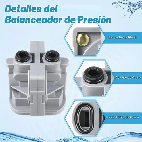 Vista 5 de Dreyoo - Cartucho de equilibrio de presión de 2 piezas y conjunto de vástago de válvula