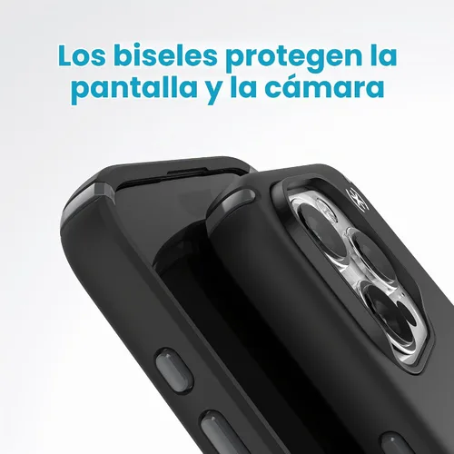Vista 6 de Speck Funda para iPhone 15 Pro - Protección contra caídas - Resistente a los arañazos, tacto suave, funda para teléfono de 6.1 pulgadas - Presidio2