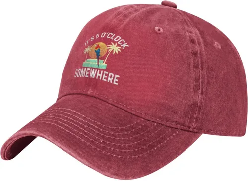 Vista 2 de Philysonic 5 Oclock Somewhere Hat It is 5 Oclock Somewhere Hat Gorra de béisbol para mujer, gorra de moda