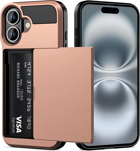 Vista 24 de Vofolen Funda para iPhone 16 con tarjetero y cartera