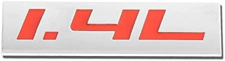 Vista 63 de 1.5L Negro/Cromo Aleación de Aluminio Auto Maletero Puerta Guardabarros Parachoques Insignia Calcomanía Emblema Cinta Adhesiva Pegatina