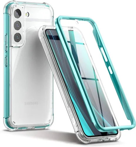 Vista 10 de SURITCH Funda transparente para Samsung Galaxy S22+ Plus de 6.6 pulgadas (solo protector de pantalla), [protector de pantalla integrado] carcasa