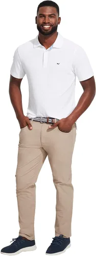 Vista 4 de vineyard vines Polo Edgartown Pique para hombre, Gorra blanca