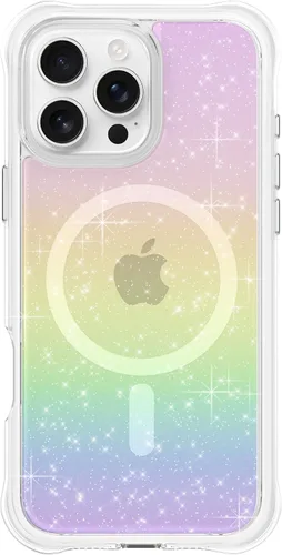 Vista 12 de ORNARTO Air Case para iPhone 16 Pro Max Transparente, Compatible con MagSafe, Funda de Protección contra Caídas de Grado Militar con Air-Pink Rosa