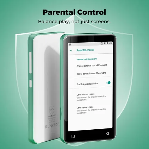 Vista 4 de innioasis Reproductor MP3 de 80 GB con Bluetooth y WiFi, reproductor de MP3 para niños con Spotify, Spotify Kids, Pandora, Audible, reproductor
