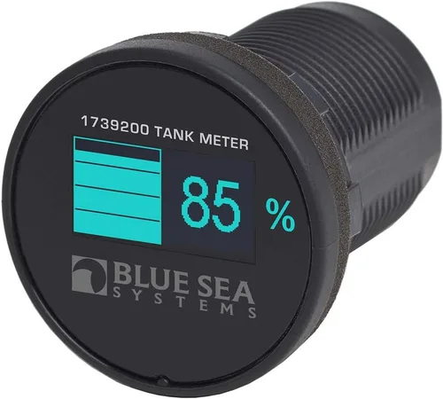 Vista 4 de Blue Sea Systems - Mini medidores OLED para marina, RV y más Azul