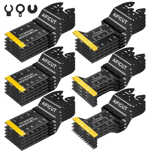 Vista 10 de AIFICUT 10 piezas de hoja de cuchillo de gancho para herramienta multifunción oscilante para tejas de alfombra, materiales blandos, accesorio