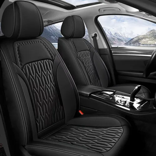 Vista 21 de AOMSAZTO Funda de asiento delantero compatible con GMC Canyon 2015-2025, protector de cojín de asiento de automóvil, fundas de asiento impermeable