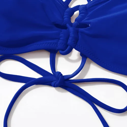 Vista 4 de SUUKSESS Conjunto de bikini de cintura alta para mujer, sexy, push up, traje de baño de 2 piezas