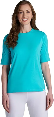 Vista 13 de Camiseta de manga corta para mujer - Protección solar UPF 50+ - Morada Negro