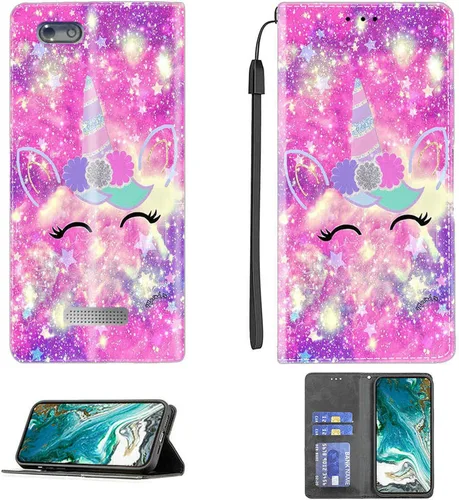 Vista 493 de jioeuinly ATT Motivate 2 - Funda compatible con ATT Motivate 2, funda con soporte abatible y cierre magnético DJS