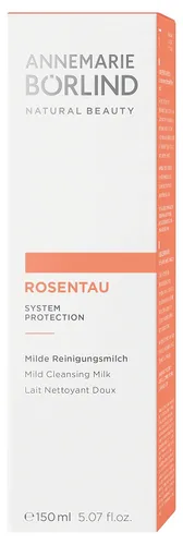 Vista 2 de ANNEMARIE BÖRLIND - ROSE DEW Leche limpiadora - Lavado facial vegano natural de aguacate pepino y agua de rosas - Hidrata y elimina el maquillaje