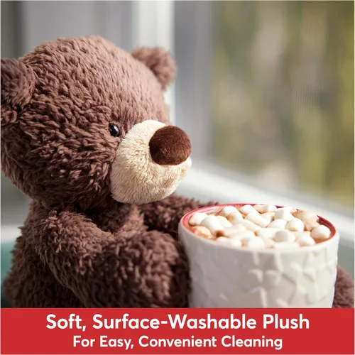 Vista 5 de GUND Peluche de oso de peluche, marrón chocolate, 13.5 pulgadas Gris