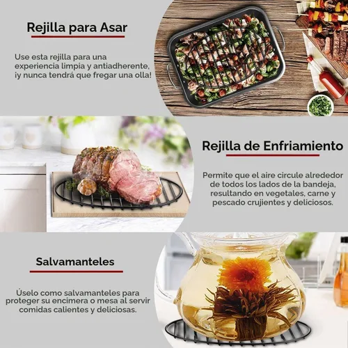 Vista 3 de Estante para asar con pies integrados, revestimiento esmaltado