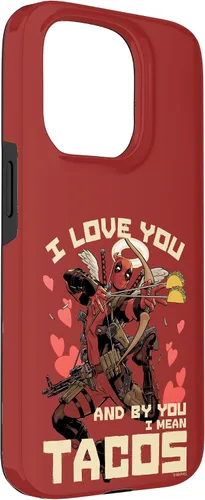 Vista 30 de Marvel Deadpool I Love You and by You I Mean Tacos - Carcasa para iPhone 17