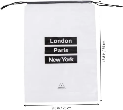 Vista 2 de TENDYCOCO Organizador de viaje para mujer, 20 unidades, zapatos de cuerda al aire libre con transparente y almacenamiento para hombres, zapatos