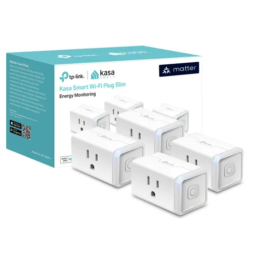 Vista 13 de Kasa Smart Enchufe inteligente, compatible con Matter, monitoreo de energía, diseño compacto, 15A/1800W máx., configuración súper fácil, funciona