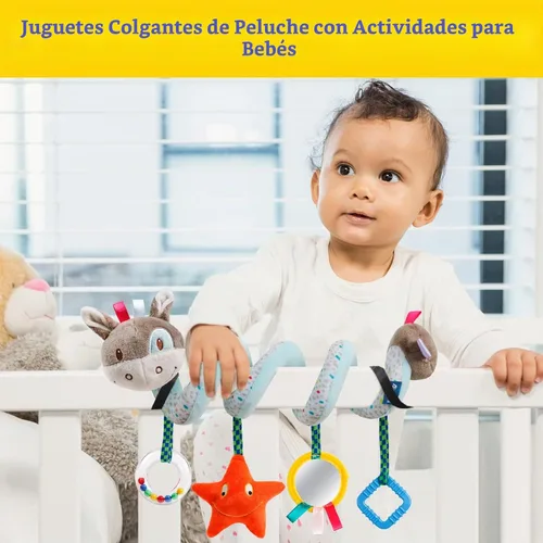 Vista 5 de Juguetes de bebé para asiento de coche, espiral colgante cochecito