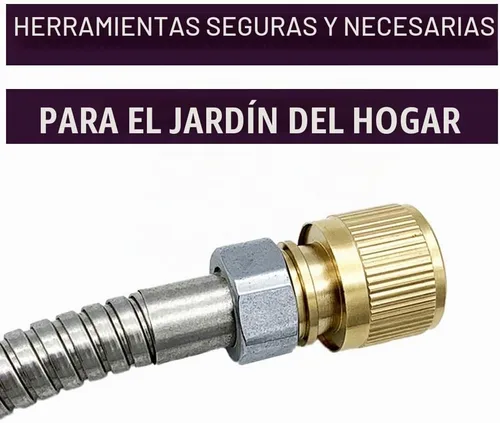 Vista 4 de 1 manguera de jardín de 1/2 pulgada, accesorios de conexión rápida, manguera de agua GHT, conector rápido de latón macizo, accesorio de manguera