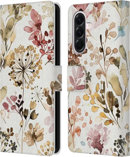 Vista 128 de Head Case Designs Officially Licensed Ninola Beige Wild Grasses Leather Wallet Case Compatible with Samsung Galaxy A07 4G