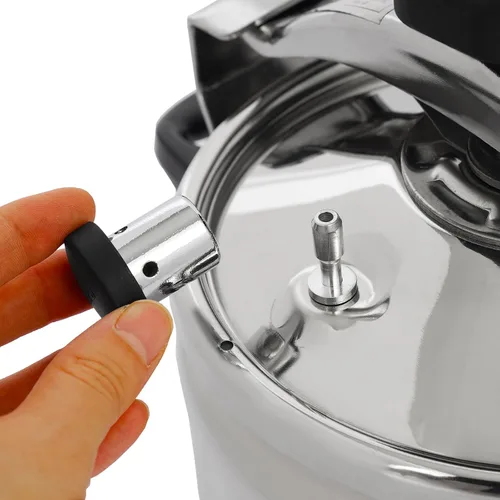 Vista 5 de Olla a presión de acero inoxidable 304 de 3 litros, mini ollas a presión familiares con cerradura de seguridad súper adecuada para todos los tipos