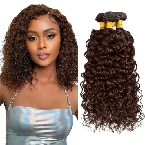 Vista 26 de Color 30 paquetes de cabello humano marrón onda del cuerpo paquetes 8 10 12 pulgadas brasileño virgen Remy extensiones de cabello humano doble trama