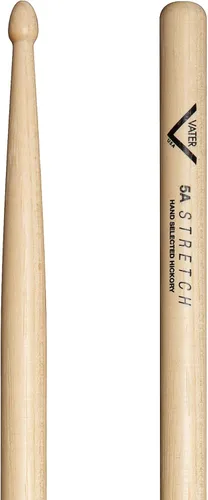 Vista 3 de Vater Baquetas de Hickory 7A Stretch con Punta de Bellota, Par Pequeño