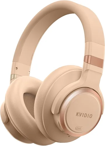 Vista 9 de KVIDIO Auriculares con cancelación activa de ruido, 70 horas de reproducción, auriculares Bluetooth inalámbricos con micrófono, modo de Negro