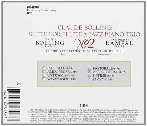 Vista 2 de Claude Bolling: Suite for Flute & Jazz Trio 2