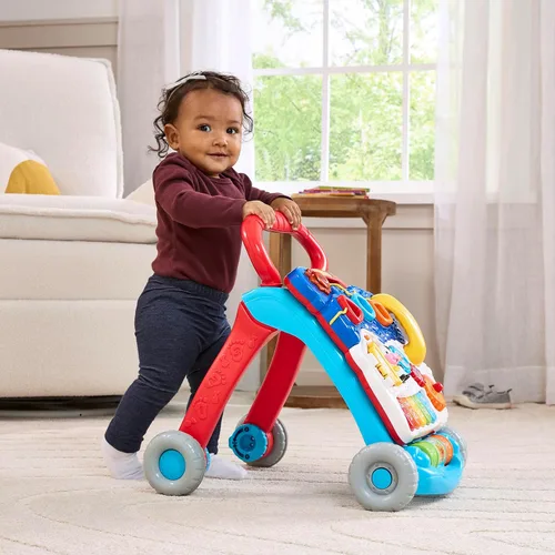 Vista 14 de VTech Andador de Aprendizaje de Sentado a de Pie (Empaque Libre de Frustraciones), Azul