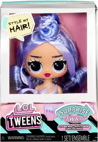 Vista 3 de L.O.L. Surprise! Tweens Surprise Swap - Cabezales de peinado que incluyen fabulosos accesorios para el cabello y un hermoso cabello, gran regalo