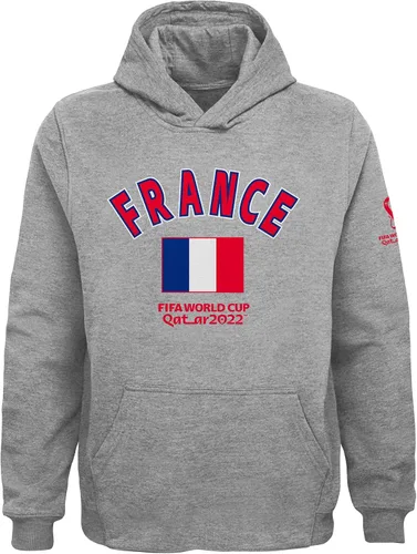 Vista 5 de Outerstuff Sudadera con capucha unisex de forro polar para niños de la Copa Mundial de la FIFA