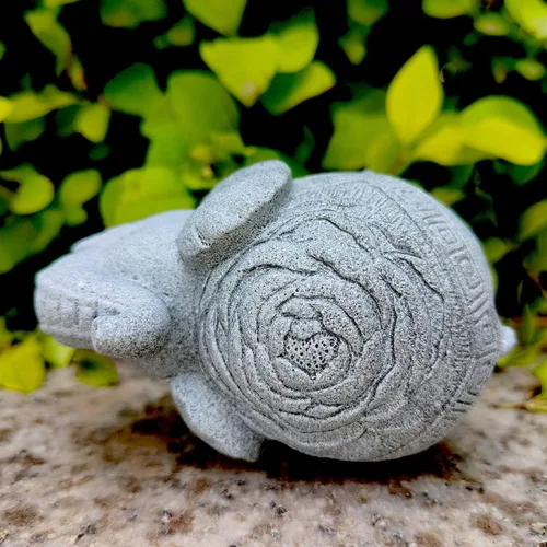Vista 4 de livelyfish Estatua de elefante para acuario, decoración de pecera, estatua asiática, escultura de Feng Shui, adornos para mascotas, decoración